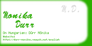 monika durr business card