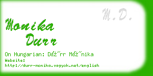 monika durr business card